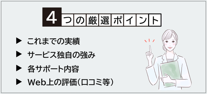 美容クリニック向け転職サイト&エージェントの厳選ポイント